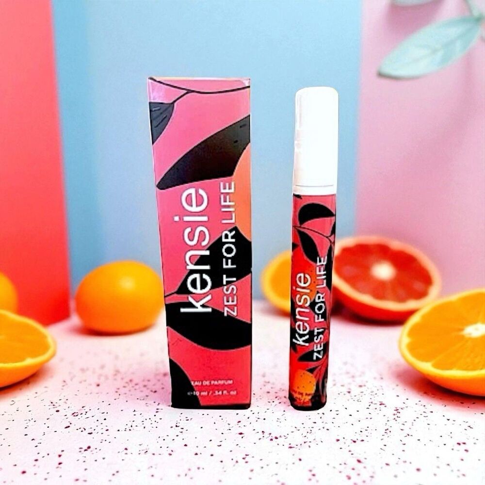KENSIE Zest For Life Perfume Purse Spray Brand New In Box  0.34 fl Oz 10 ml